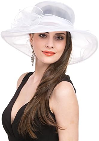 Ženska Crkva Organza Kentucky Derby Britanski Fascinator svadbena čajanka vjenčani šešir ljetna kapa
