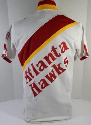 1989-90 Atlanta Hawks Roy Marble # 22 Igra Polovna bijela Wu Jakna na morskoj močvari SAD Zastava 8 - NBA igra koja se koristi