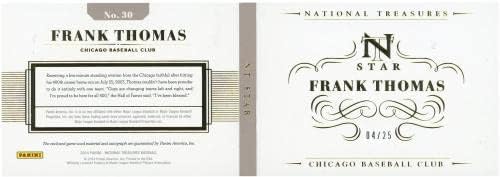Frank Thomas Chicago White Soxa Autographing 2014 Panini National Breasures Brokica 30 4/25 Trgovačka