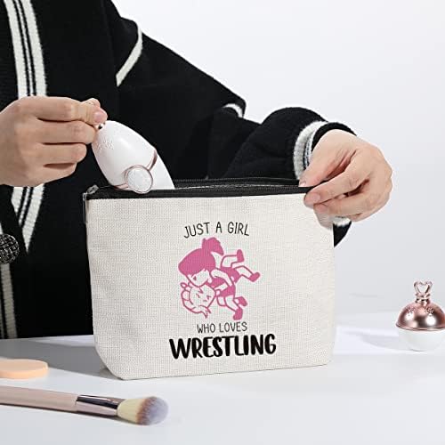 Kdxpbpz Wrestling putna torbica inspirativni Rvački pokloni za žene djevojke torba za šminkanje za Rvačicu