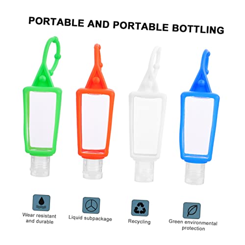 Healeved 4pcs silikonska boca putnici toaletne potrebe Silikonske tipkovne posude za putni kontejneri za putni prst boca za boce za boce za bocu za dječje ručne boce sapun za boce plastični sapun
