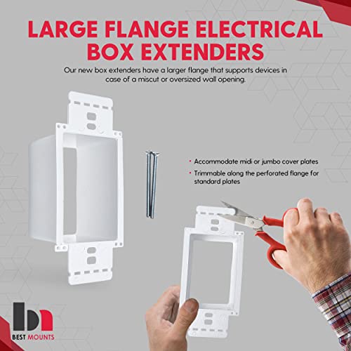 Bestmounts - Električni električni izlaz kutija Extender Kit - Jednokrevetna kutija Extender - Jednokrevetni
