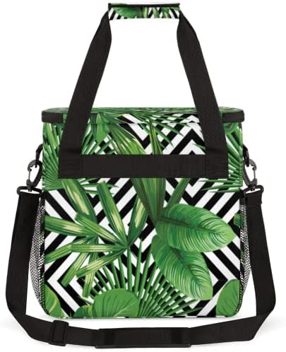 Putni aparat za kafu, prenosiva torba sa geometrijskim listovima tropskih Palmi pogodna za aparate