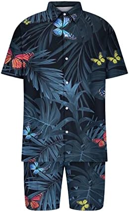 RBCulf Hawaii Plaža Set Muške Floralne majice Tors Shorts 2pc Suit Holiday Casual Suit s kratkim