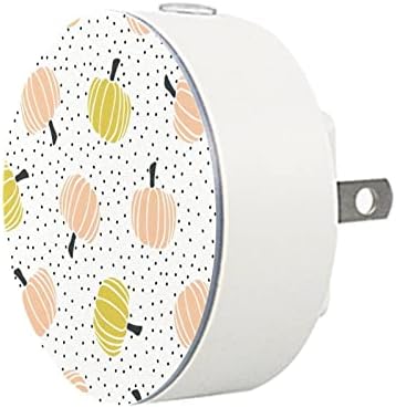 2 paketa Plug-in Nightlight LED noćno svjetlo šareni uzorak bundeve sa senzorom od sumraka do zore za dječiju