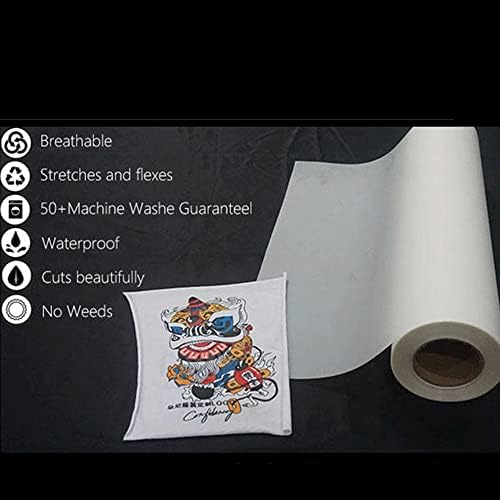 Carbcolords DTF Film Roll 328 FT-Glossy Clear Pretreat PET papir za prijenos topline za direktno na majicama