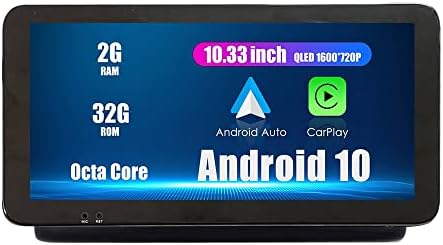 WOSTOKE 10.33 QLED / IPS 1600X720 Touchscreen CarPlay & amp; Android Auto Android Autoradio Auto Navigation Stereo multimedijalni plejer GPS Radio DSP Forfiat stilo 2010-2021