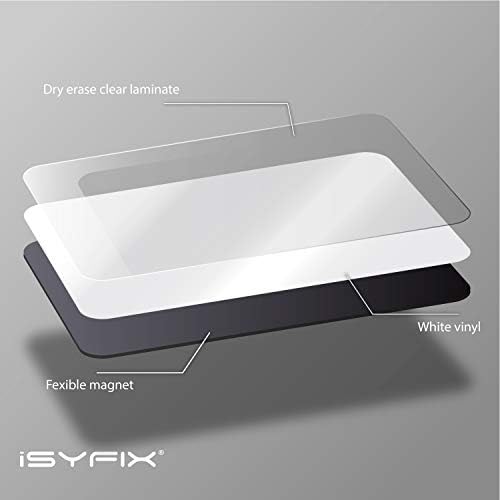bilješke Isyfix Magnetic Dry Erase Whiteboard-5,5 x 3,5 inča, 6 pakovanja, pravougaonik - dekorativna magnetna