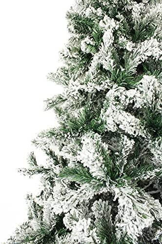 Savršen odmor 6,5 'Snow Wackosed božićno drvce | 647 Savjeti, Dia 46.5 | Sadrži metalni postolje, zeleno