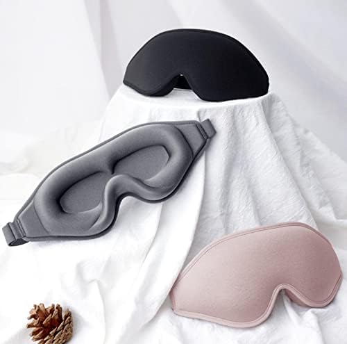 Maska za spavanje, True 3D trodimenzionalna zatamnjeva maska, spori povratak memorijske pamučne udobne prozračne