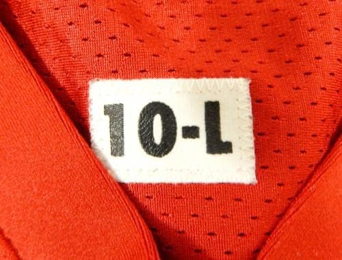 2010 San Francisco 49ers Michael Lewis 32 Igra Izdana dres Crvene prakse L 1 - Neincign NFL igra