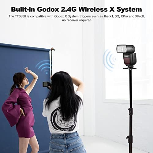 Godox TT685II-s Flash TTL 2.4 GHz GN60 1/8000s HSS Kamera Speedlite Speedlight Light kompatibilna za