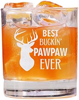 QPTADesignGift Najbolji Buckin Pawpaw Ikad Whisky Glass - Fathers Day Glass - Novi Tata Poklon-Whisky Glass-Funny