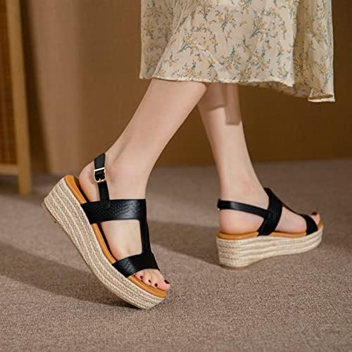 Sandale za plažu za žene Ljetni modni otvoreni nožni prste potpetice kopče kaiševe za papuče bez leđa