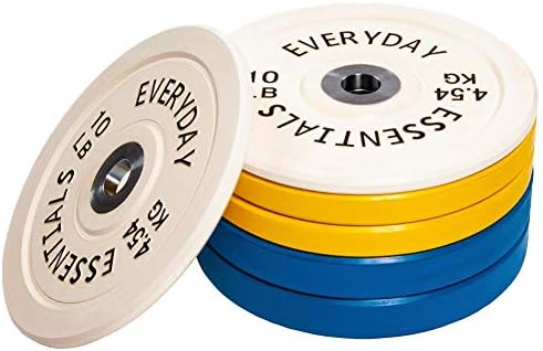 Balans od svakodnevnih osnovnih stvari Olimpijska ploča branika kodirana u boji sa čeličnom glavčinom, Set od 160 lbs