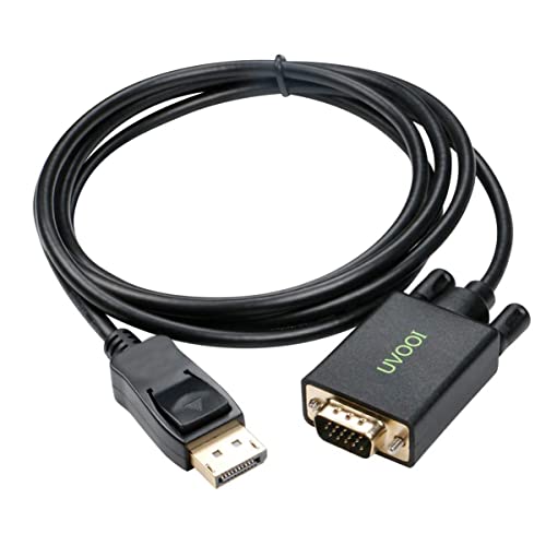 Port za prikaz do VGA kabela 6ft, DisplayPort DP za VGA muški adapter kabl pozlaćen kompatibilan za