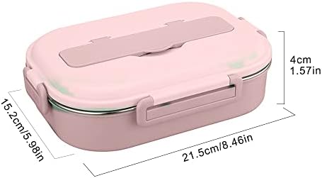 Raviga nehrđajući čelik BNeto Box 2 pretinac Prijenosni kutija za ručak za djecu Student ili za skladištenje