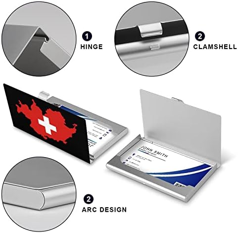 Švicarska Švicarska zastava država mapa vizitkarte Holder tanak vizitkartu Novčanici kreditna kartica ID