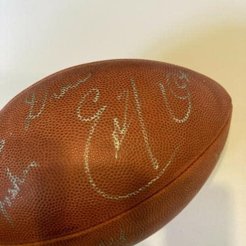 Steve McNair 2003 Tennessee Titans potpisali su fudbal predstavljene na Drew Brees JSA - autografirani fudbal