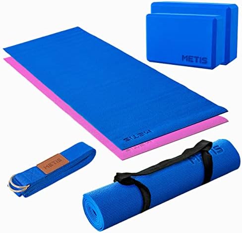 METIS Set opreme za jogu - 1x prostirka za jogu, 1x pojas za jogu, 1x traka za nošenje, 2X cigle za jogu / oprema