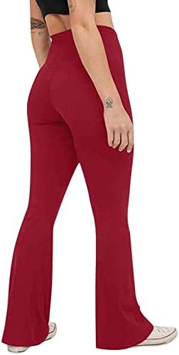 Ženska bljeskalica Bootcut joga hlače sa džepom visokih struka Ležerne prilike bootleg radne hlače ultra