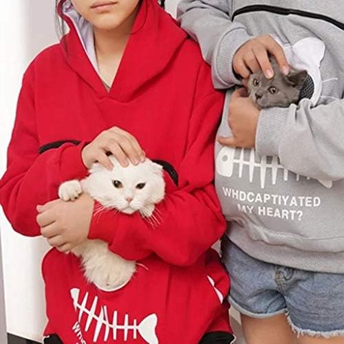 Mačja torbica Duks životinja Prozračna vrhova nosača za nošenje kapuljače za ženska majica za žene kratki