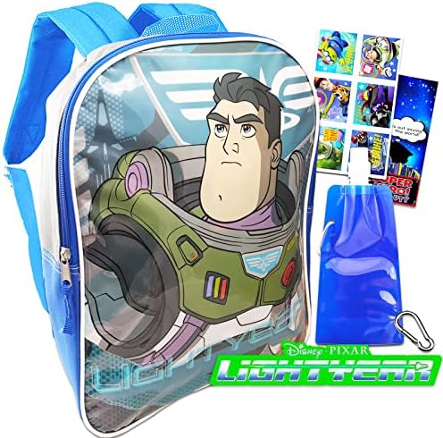 Buzz Lightyear ruksak za djecu - paket od 5 Pc sa školskom torbom od 16 Buzz Lightyear, flašom vode, privremenim