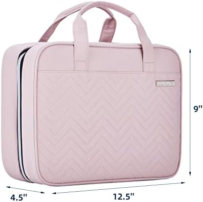 BELALIFE velika viseća putna toaletna torba za žene, držač četkice za šminkanje sa kukom, torbica za toaletne organizatore za pribor za toaletne potrepštine, Pink