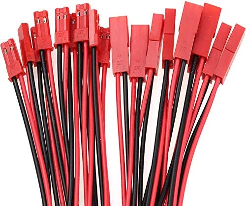 Linsyrc 10 pari 2-polni JST Syp utikač muški ženski konektor kabel ožičeni adapter sa silikonskim