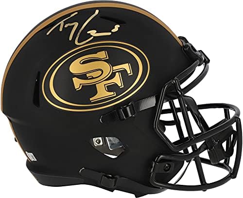 Trey Lance San Francisco 49ers Autogramirani Riddell Eclipse alternativna replika replika - autogramirane NFL kacige