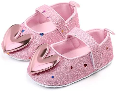 Zatvoreni Princeza Djevojke Dojenčad Cipele Cipele U Obliku Srca Hodanje Beba Meki Potplat Beba Cipele