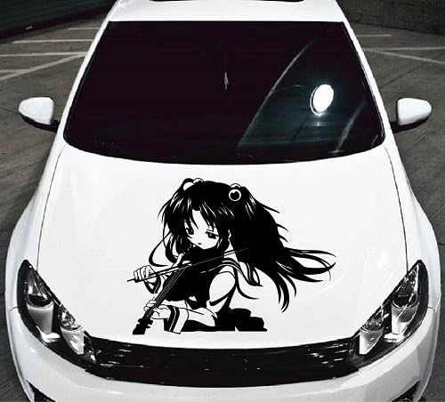 In-stil naljepnica Auto Automobil Dekor Vinil Decal Art Naljepnica Mala Anime Manga Djevojka