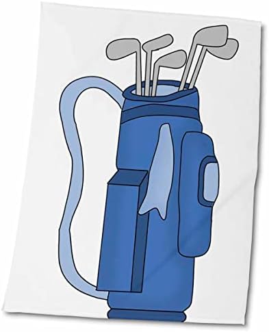 3Droza Anne Marie Baugh - Ilustracije - Plava torba za golf u plavoj - ručnici