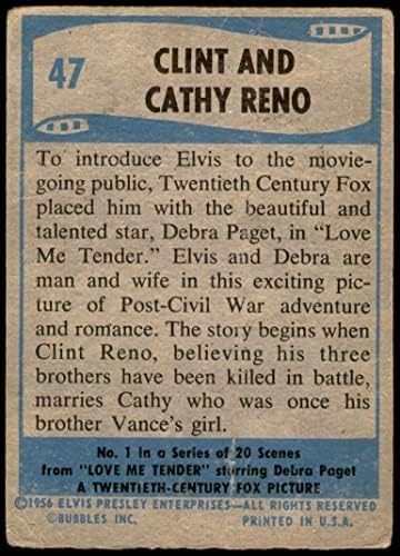 1956 Elvis Presley # 47 Clint i Cathy Reno sajam