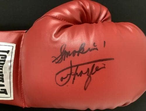 Joe Frazier potpisao Boksačke rukavice Everlast Auto Smokin natpis HOF Steiner-rukavice za boks sa autogramom