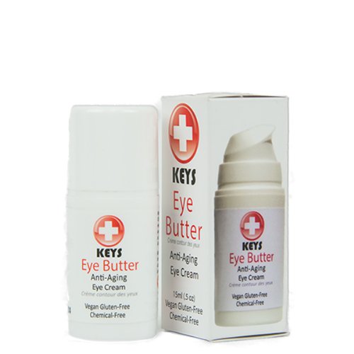 Ključevi maslac leminscentni prirodni, vegan, hidratantna hidratantna krema za oči za osjetljivu kožu u pumpu