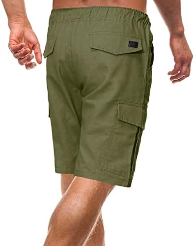 Teretne kratke hlače za muškarce, nizak elastični struk dužine koljena Dužina koljena Brza suha čista boja Taktička