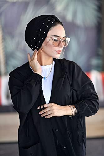 Biserni Turban-turbani za Žene-Hidžab za žene / oblozi za kosu-oblozi za glavu za Žene / Hidžab Undercap-kape-Instant hidžab
