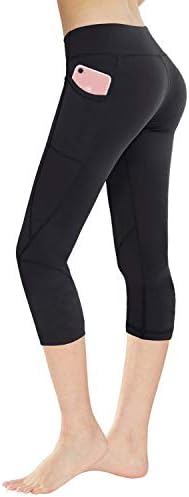 HADOLORN High Squist joga hlače sa džepovima Tummy Control Workging Mingings for Women 4 smjernice Stretch gamaše sa džepovima