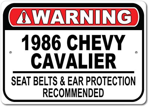 1986 86 Chevy Cavalier Sealier Better Recept brz auto, metalni garažni znak, zidni dekor, GM Zist automobila - 10x14 inča