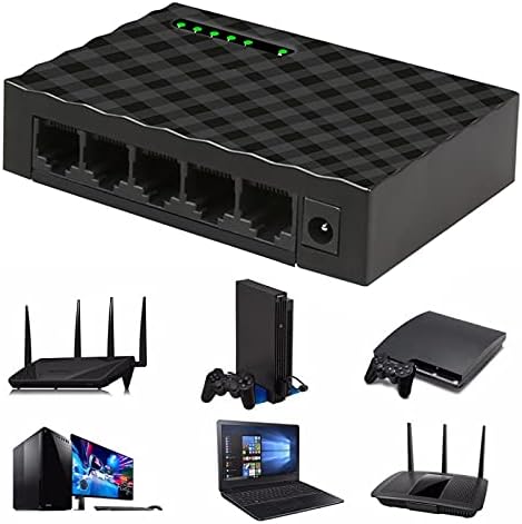 Konektori Mini 5-port Desktop Gigabitni prekidač / Brzi Ethernet mrežni prekidač 10/100 / 1000Mbps LAN čvorište / puna ili poluvremena razmjena -