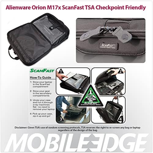 Mobile Edge Alienware Orion M17x ScanFast TSA Checkpoint Friendly 17.3-inčna torba za prenosne računare