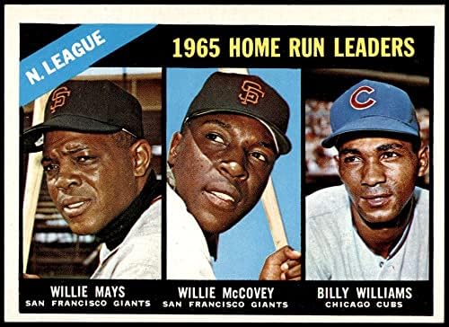 1966. $ 217 NL HR LIDES WILLIE MAYS / WILLIE MCCOVEY / Billy Williams Giants / Cubs Ex / MT divovi