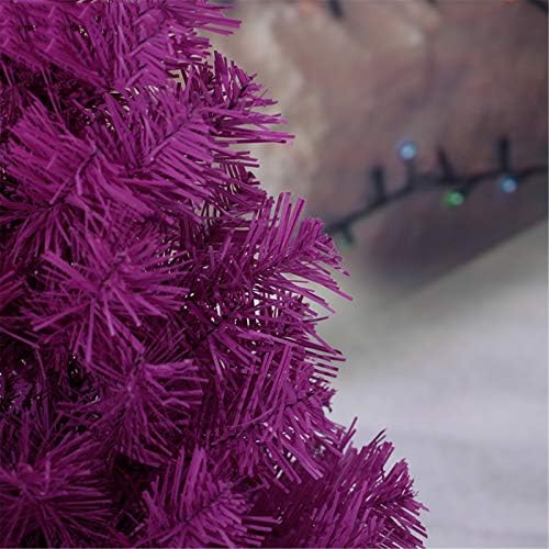 Wogqx Božićno stablo umjetno sa plastičnim postoljem za kućni ured Božićni odmor, ljubičasta