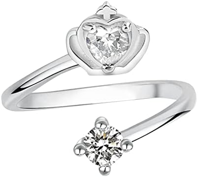 Prstenovi za žene 2023 Rođendanski pokloni Podesivi cirkon Otvor za otvaranje nakita Lično lično modni