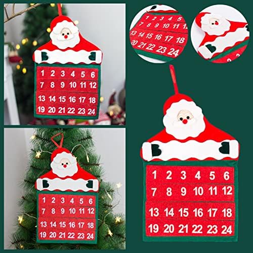 Božić Kalendar Božić Odbrojavanje Kalendar Božić Baršun Vreli Kalendar Božić Dekorativni Članci