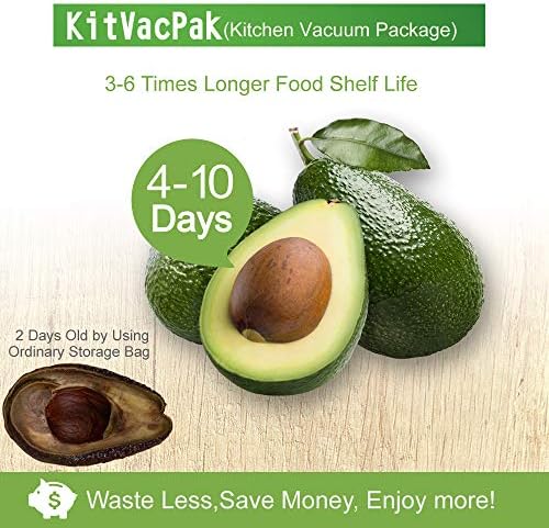 KITVACPAK 100 kvar 10x13 vakuumske posude za oblikovanje hrane sa BPA besplatnom i teške razine, komercijalne