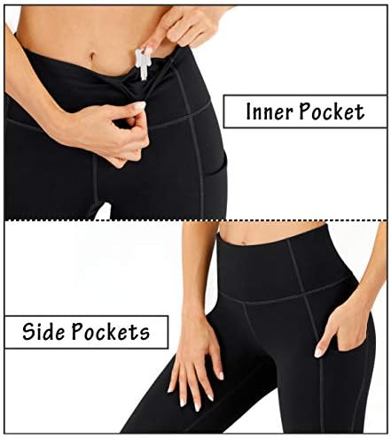 Heathyoga joga hlače s džepovima za žene visoke struk gamaše s džepovima za žene vježbanje za žene