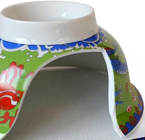 TAPOT China Porcelain 12oz Dragon Nehrodlex Teacup 4pcs Gongfu Infuser za labavi čaj
