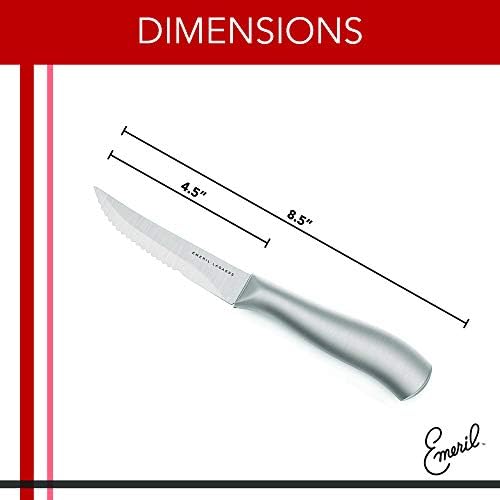 Emeril Lagasse Najbolji Set Noža Za Odreske Od Nerđajućeg Čelika-4,5 - Nazubljeni Set Noža Za Odreske